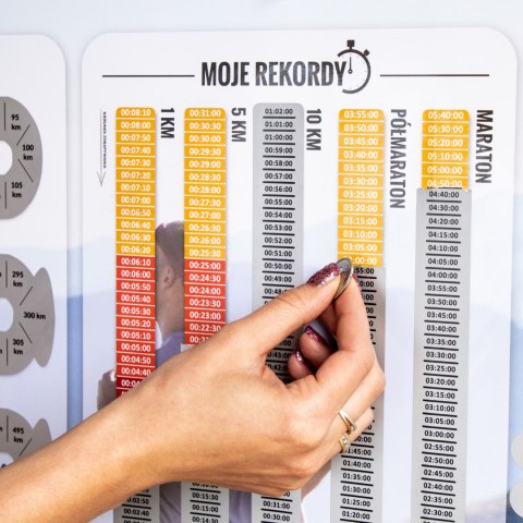 Froster Zdrapka Biegacza prezent PLAKAT mapa maraton