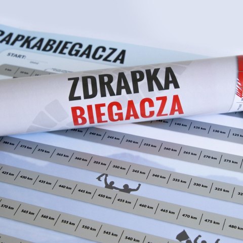 Froster Zdrapka Biegacza prezent PLAKAT mapa maraton