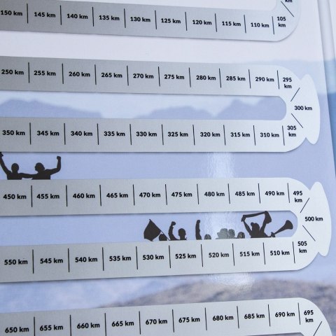 Froster Zdrapka Biegacza prezent PLAKAT mapa maraton