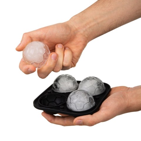 Froster Zestaw Kibica - szklanka do whisky z piłką i forma do lodu piłki