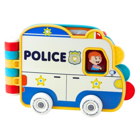 Książeczka Edukacyjna Interaktywna Pojazdy Światła Dźwięki Ruchome Elementy