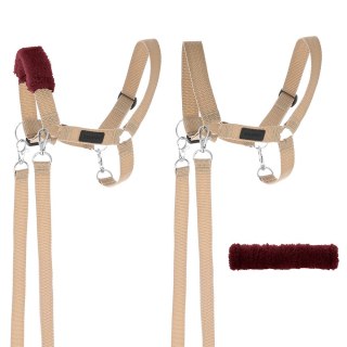 Skippi Hobby Horse A3 Skippi duży czarny, beżowy kantar, wodze, mufka