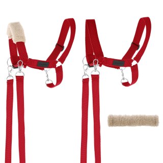 Skippi Hobby Horse A3 Skippi duży czarny, czerwony kantar, wodze, mufka