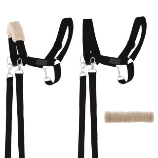 Skippi Hobby Horse A3 Skippi duży czarny, marchewka, czarny kantar, wodze, mufka