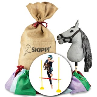 Skippi Worek prezentowy Hobby Horse Skippi z koniem szarym i przeszkodą