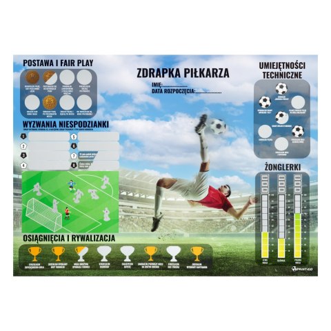 Sprintigo Mata piłkarska Sprintigo ProMat XXL 180x120 i Zdrapka Piłkarza - zestaw