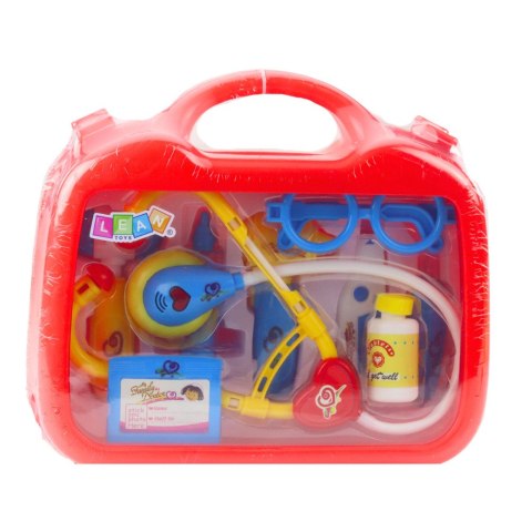 Zestaw Małego Doktora W Walizce Akcesoria Medyczne Światła 9 el.