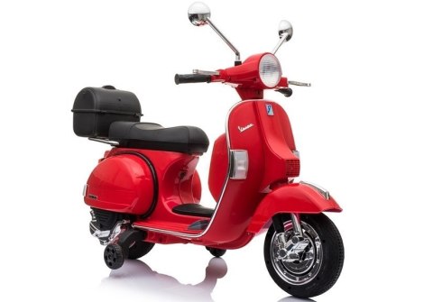 Skuter na Akumulator Vespa Czerwony Skuter na Akumulator Vespa Czerwony