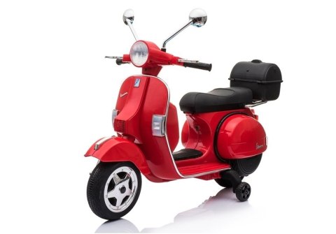 Skuter na Akumulator Vespa Czerwony Skuter na Akumulator Vespa Czerwony